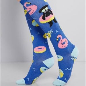 NWT Summer Puggin Knee High Socks